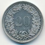 Switzerland, 20 rappen, 2007