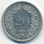 Switzerland, 20 rappen, 2008