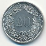 Switzerland, 20 rappen, 2009