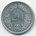 Switzerland, 20 rappen, 2003