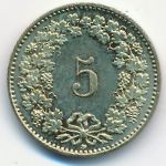Switzerland, 5 rappen, 2013