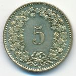 Switzerland, 5 rappen, 2007