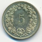 Switzerland, 5 rappen, 2010