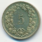 Switzerland, 5 rappen, 2012