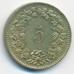 Switzerland, 5 rappen, 1991