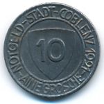Coblenz, 10 пфеннигов, 1921
