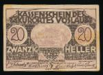 Нотгельды Австрии, 20 геллеров (1920 г.)