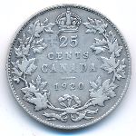 Canada, 25 cents, 1920