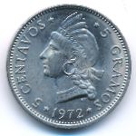 Dominican Republic, 5 centavos, 1972