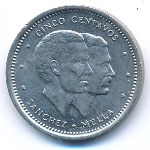 Dominican Republic, 5 centavos, 1987