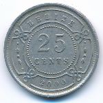 Belize, 25 cents, 2000