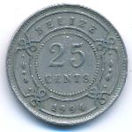 Belize, 25 cents, 1994