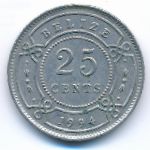 Belize, 25 cents, 1994