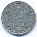 Belize, 25 cents, 1994