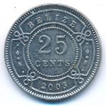 Belize, 25 cents, 2003