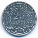 Белиз, 25 центов (2003 г.)