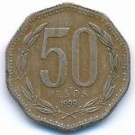 Чили, 50 песо (1999 г.)