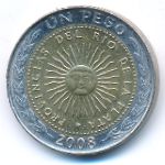 Argentina, 1 peso, 2008