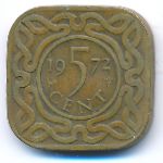Suriname, 5 cents, 1972