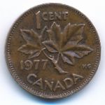 Canada, 1 cent, 1977