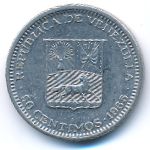 Venezuela, 50 centimos, 1965