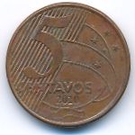 Brazil, 5 centavos, 2010