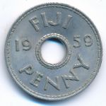 Fiji, 1 penny, 1959