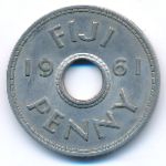 Fiji, 1 penny, 1961