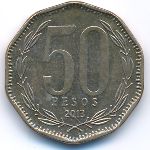 Чили, 50 песо (2013 г.)