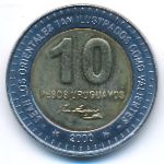 Uruguay, 10 pesos, 2000