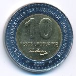 Uruguay, 10 pesos, 2000