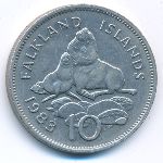 Falkland Islands, 10 pence, 1983