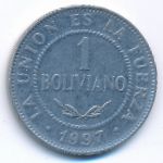 Боливия, 1 боливиано (1997 г.)