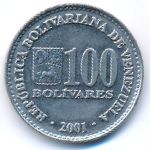 Venezuela, 100 bolivares, 2001