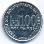 Venezuela, 100 bolivares, 2002