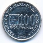 Venezuela, 100 bolivares, 2002