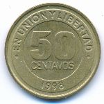 Argentina, 50 centavos, 1998