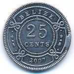Белиз, 25 центов (2007 г.)
