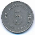 Золинген., 5 пфеннигов (1919 г.)