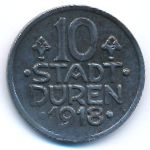 Дюрен., 10 пфеннигов (1918 г.)