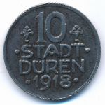 Дюрен., 10 пфеннигов (1918 г.)