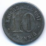 Эльберфельд., 10 пфеннигов (1917 г.)