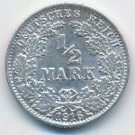 Германия, 1/2 марки (1916 г.)