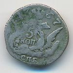 , 5 kopeks, 1757