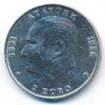 Turkey, 500000 lira, 1998