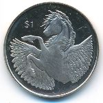 Virgin Islands, 1 dollar, 2018