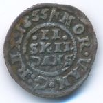 Denmark, 2 скиллинга, 1655