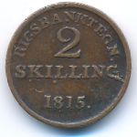 Denmark, 2 skilling, 1815