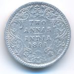 Британская Индия, 2 анны (1891 г.)
