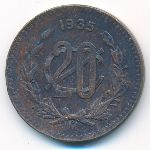 Мексика, 20 сентаво (1935 г.)
